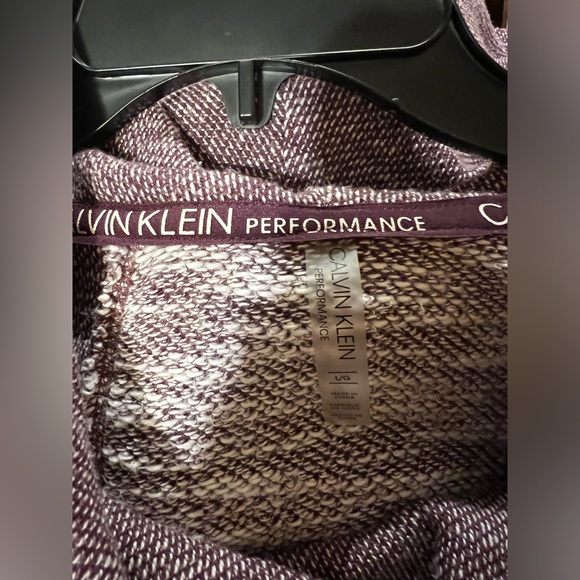 Calvin Klein performance sweater, tulip front, purple, size large - Picture 7 of 8